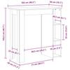 Vidaxl Bar Table With Shelves, Concrete Gray, 102X50X103.5 Cm