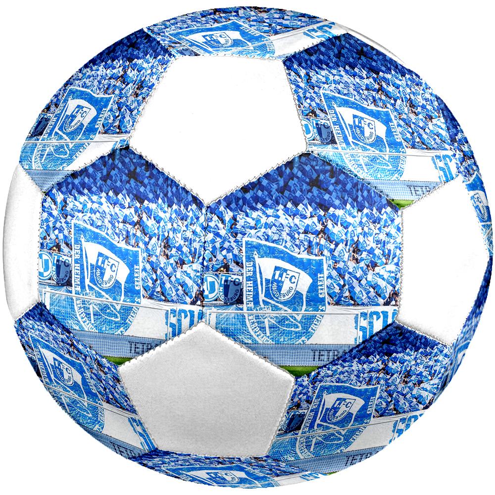 Pallone da Calcio FC Magdeburg, colorato, adatto a tutte le età, cucito a macchina, materiale PVC, qualità da competizione, durevole e ad alto rimbalzo
