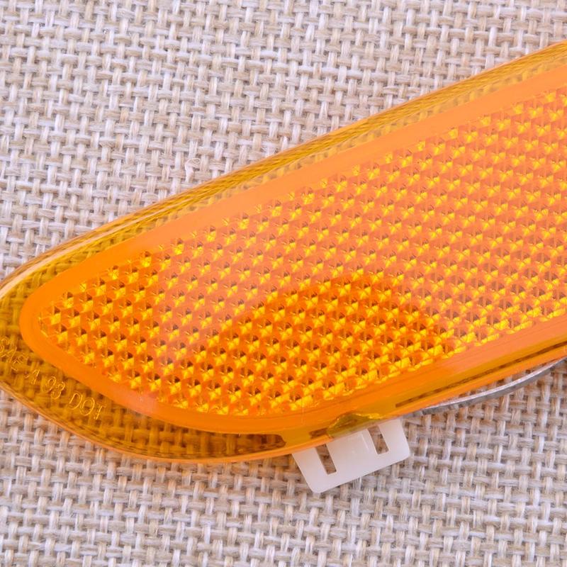 53148383012 BM2556101 2Pcs Amber Lens Front Bumper Side Marker Reflector 63148383011 Fit for BMW E46 3 Series M3 2D Coupe