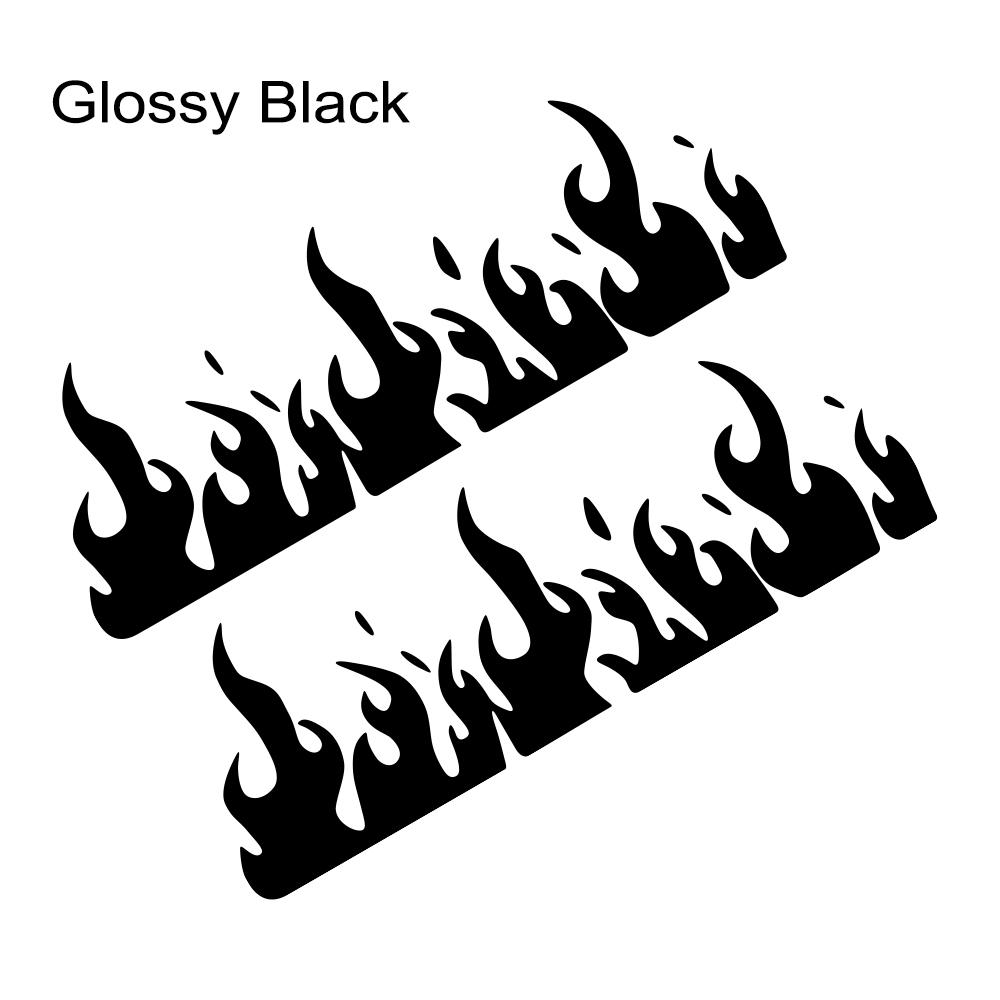 Burning Stereoscopic Flame Car Stickers Car Vinyl Decal Waterproof Vehicles Motorcycle Stickers Car Accessories Decoration