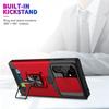 Armor Magnetischer Halter Case für Samsung Galaxy S26 S24 S23 S25 S22 S21 Ultra Plus FE S25Edge Note 20 Ultra mit Kartenfach Abdeckung