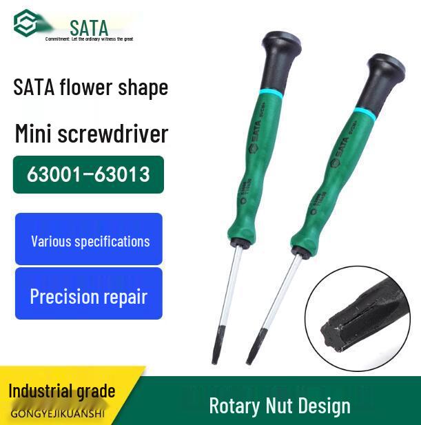 SATA Star-Shaped Mini Screwdriver Set: 63001-63006, 63012 T15 x 50mm