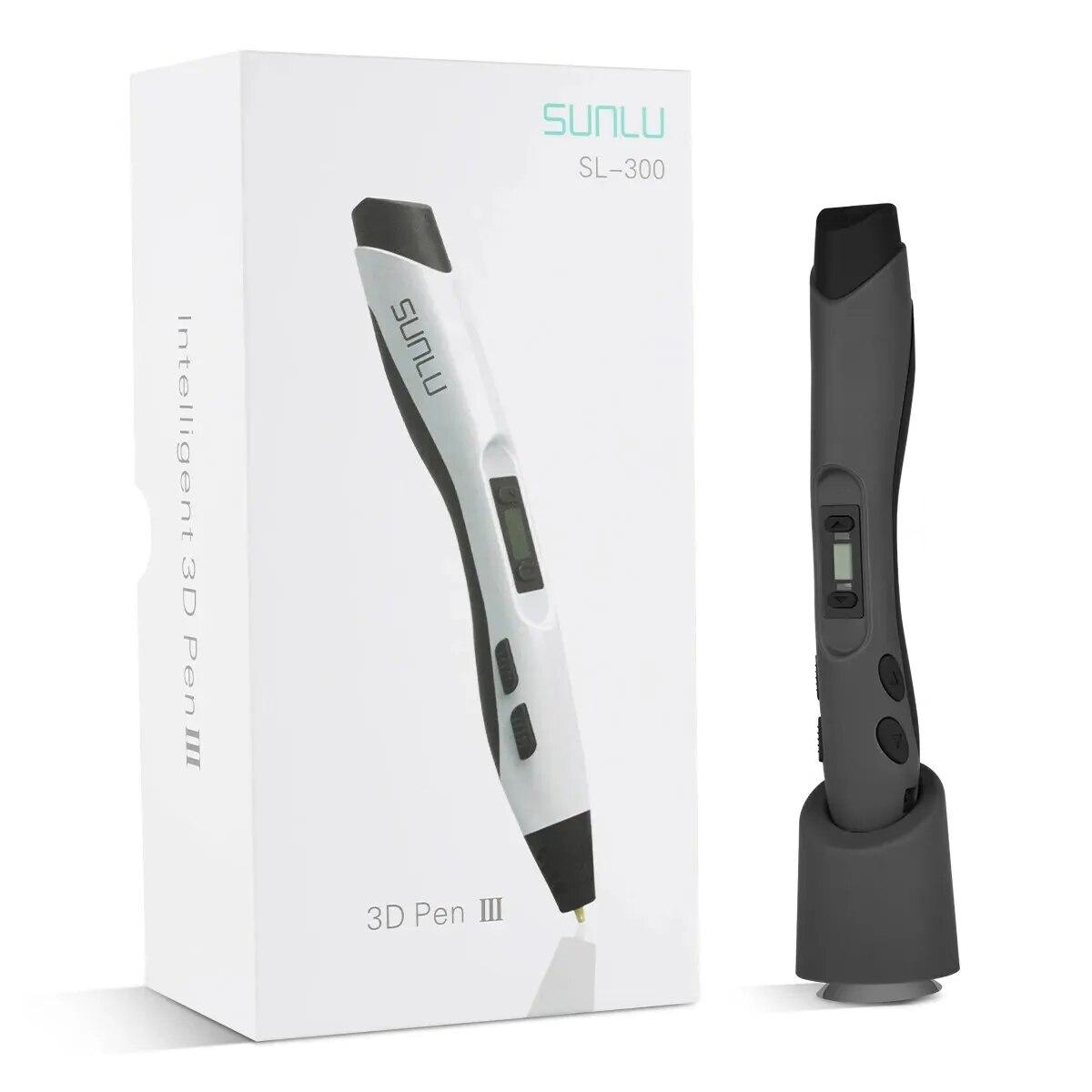 

Ручка для 3D-печати SL-300, подходит для ABS/PLA, нить 1,75 мм, 8 цифровых регуляторов скорости, умный 3D-принтер, карандаш для подарка своими руками PLA зелёный