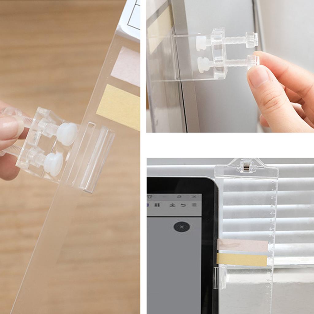 Computer-Monitor-Memoboard mit Handyhalter Klare Computer-Seitenwand Memo Kreative Monitor-Seitenwand für Büro Zuhause