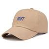 1987 new hat Korean version casual soft top embroidered cap men and women outdoor sunshade spring and autumn baseball cap