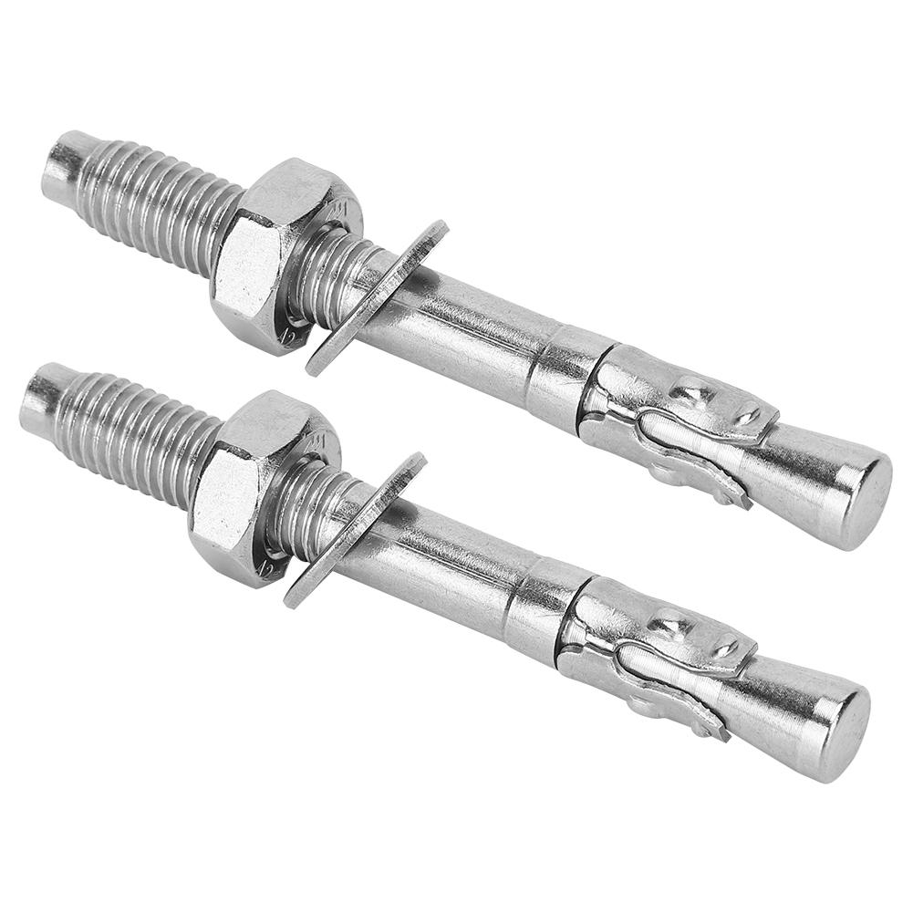 2Pcs Stainless Steel Setscrew Anchor Screw Expansion Bolt Piton Outdoor Climbing Equipment