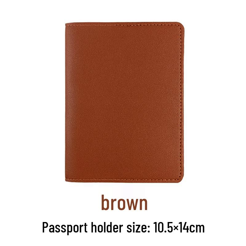 Customizable PU Leather Passport Holder & Luggage Tag Set with Paper Card Inclusion