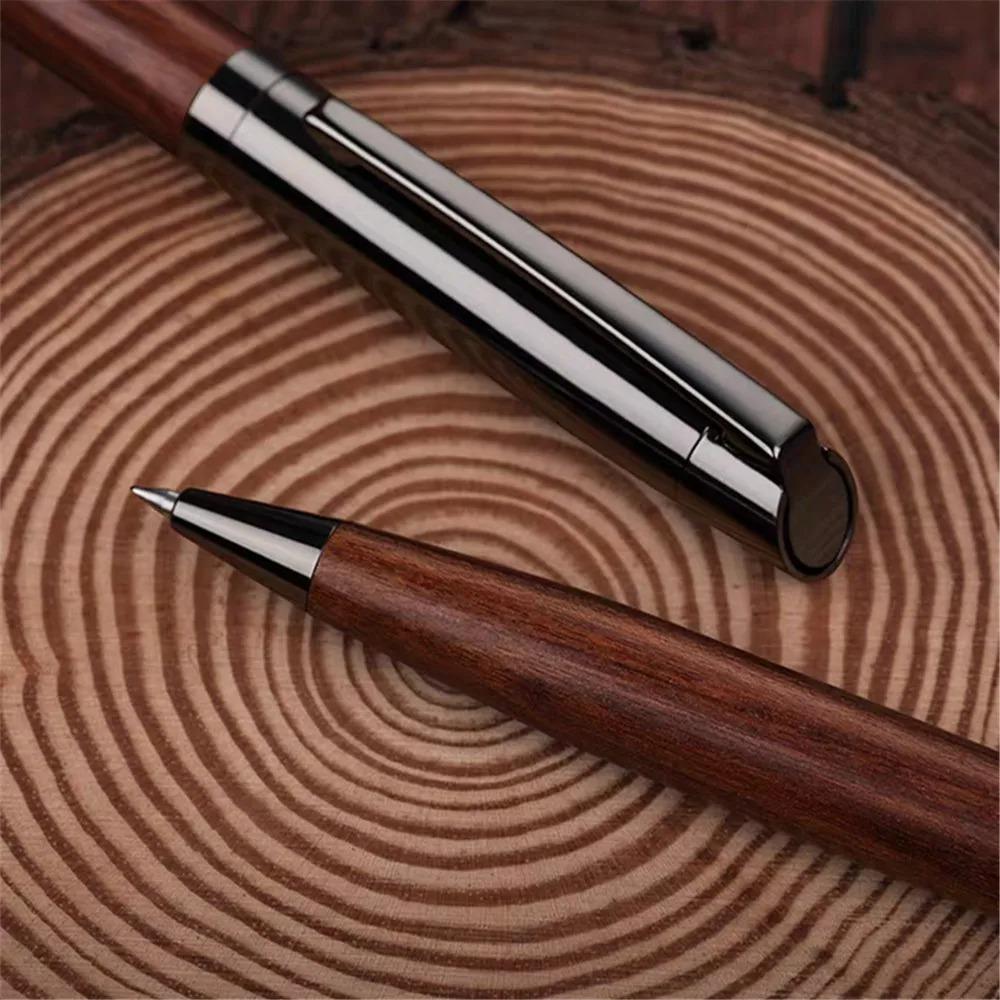 Luxury quality Wooden Metal Ballpoint Pen  Medium Nib  Use Business office School office stationery
