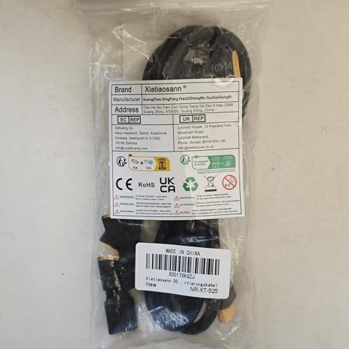 Xiatiaosann XT60 Cable, Solar Power Cable, DC8mm DC7909 to XT60 Female Cable for RC Lipo Battery Portable Power Station, DC 7.9mm x 0.9mm to XT60 14AW