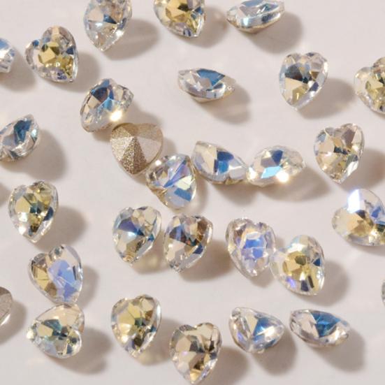 Ornamenti per Unghie Grandi Decorazioni Multiuso per Nail Art con Cristalli Finti Effetto 3D Decorazioni per Unghie a Cuore Ciondoli per Unghie Ornamenti per Unghie per Ragazza