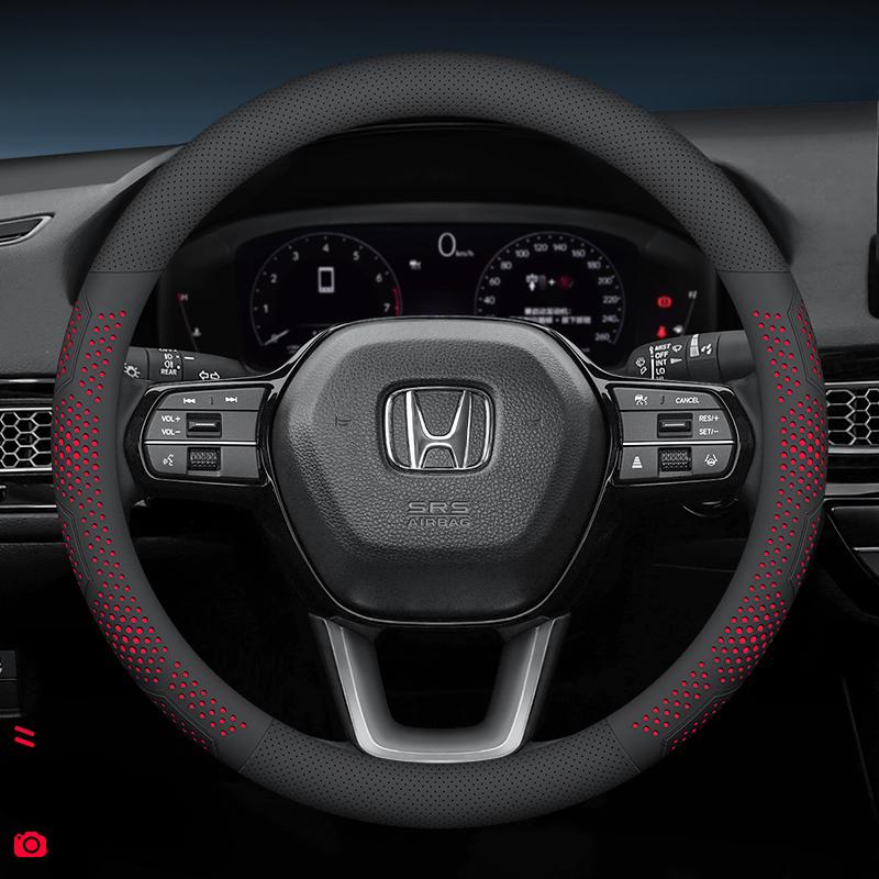 

Leather Car Steering Wheel Cover for Honda Odyssey e.Ny1 HRV Civic ZR-V Prologue Pilot Jazz CRV Accord 2022 - 2025 Accessories