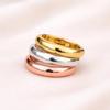 Dome Rings Set of 3 – Copper, 925 Sterling Silver and Brass Stacking Rings, Triple Metal Band Ring Set for Women