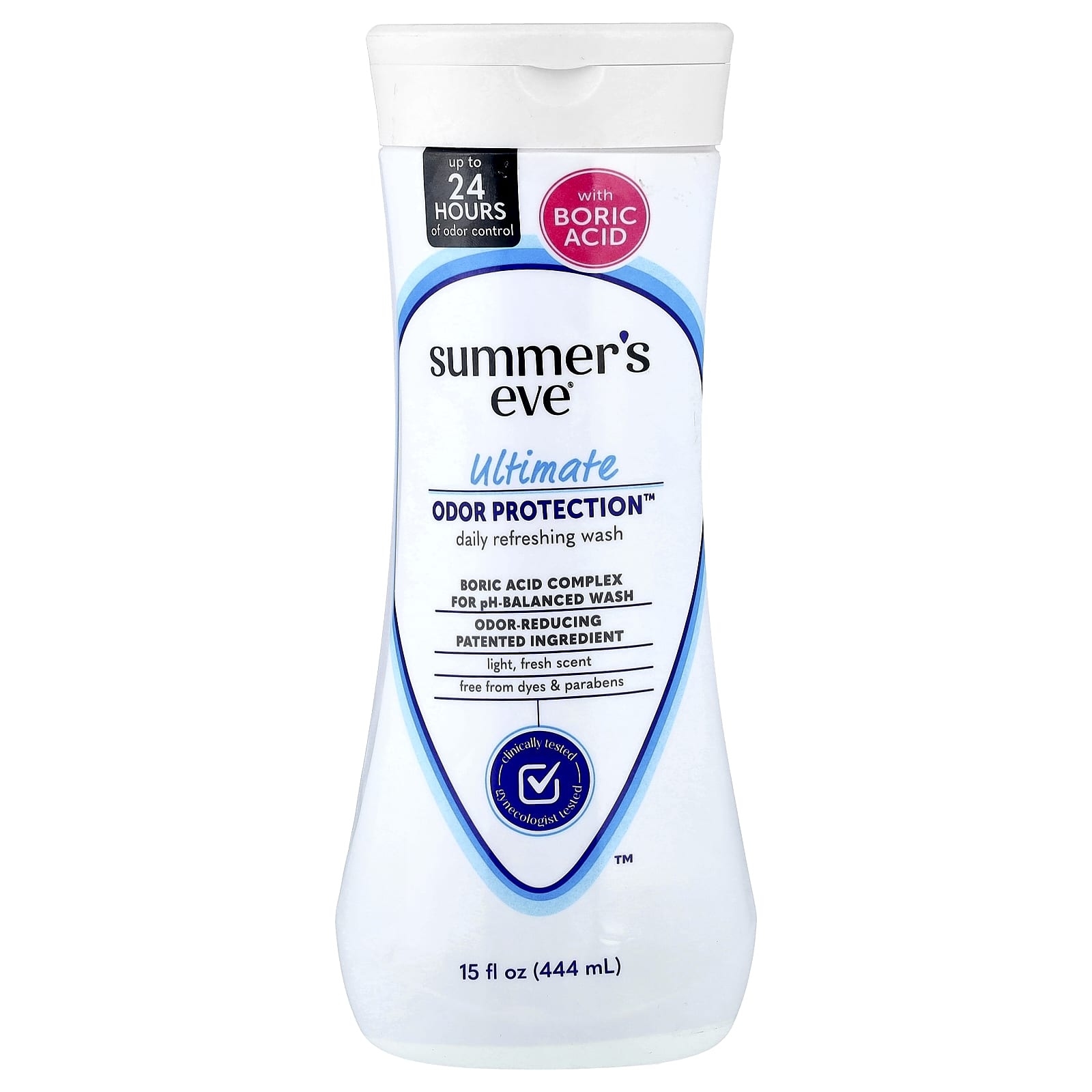 

Summer s Eve, Ultimate Odor Protection™, Daily Refreshing Wash, Light Fresh, 444 ml (15 fl oz)