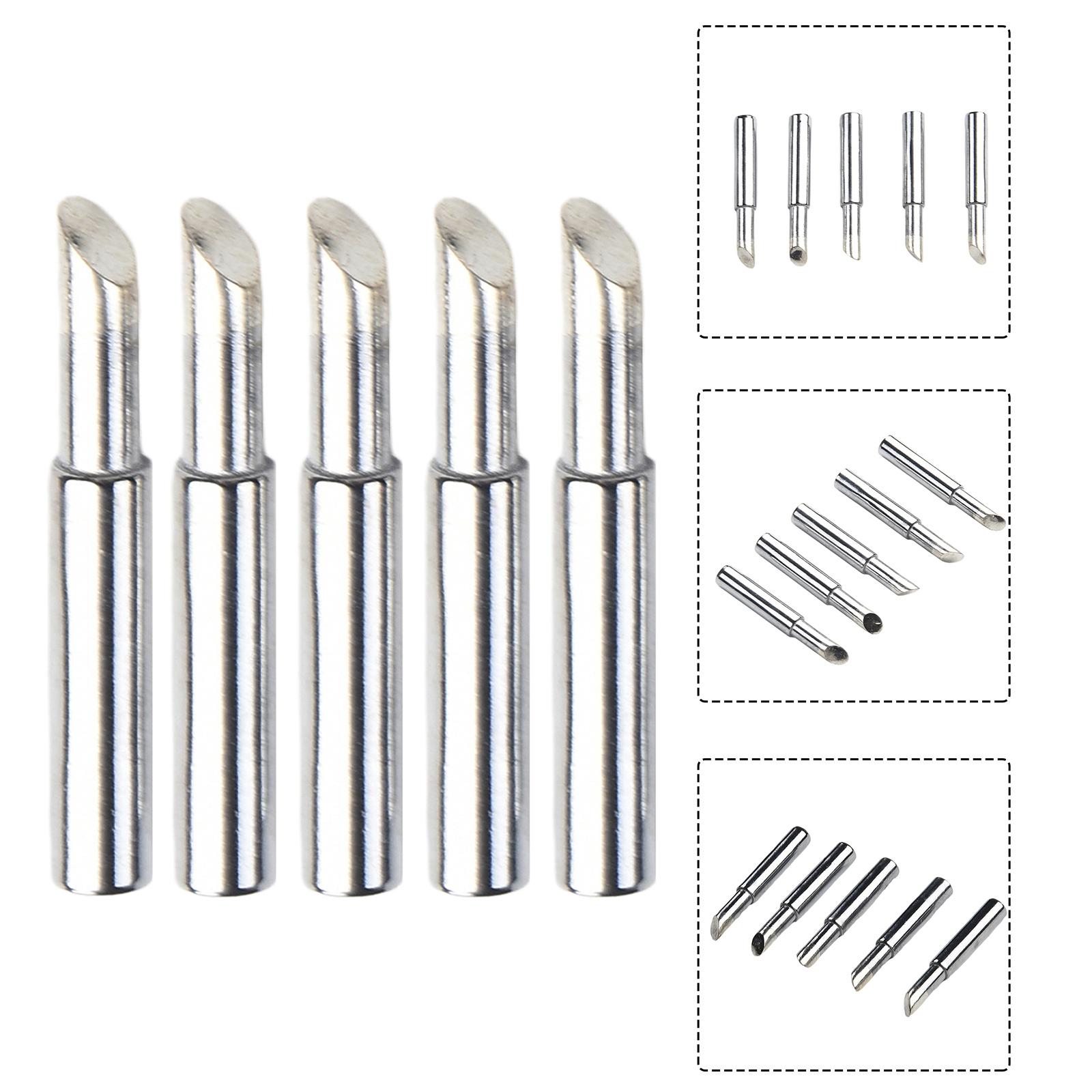 

5Pcs Soldering Iron Tips 900M-T-5C Pure Copper Welding Tip For Thick Terminal Circuit Boards Power Tools Welding Equipment Parts China Mainland