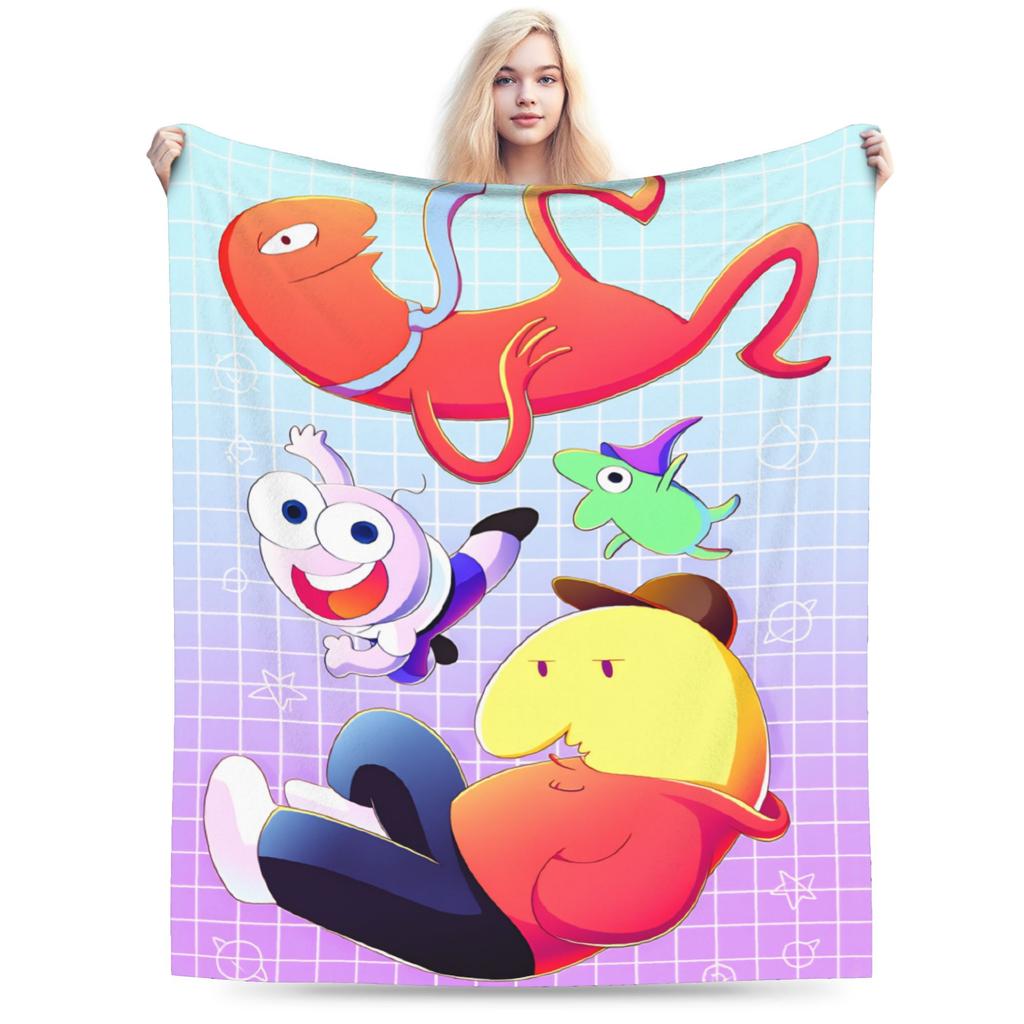 Smiling Friends Pim And Charlie Blanket Quality Super Warm Bedding Throws Winter Kids Adult Couch Chair Sofa Bed Bedspread