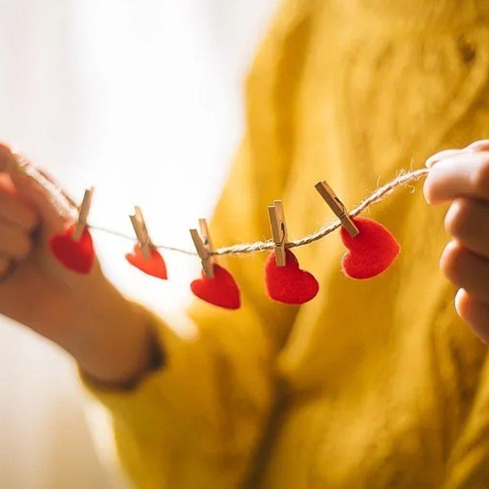 50/100pcs Reusable Photo Clips Mini Wooden Clamp Clothespin  for Hanging Pictures Paper DIY Crafts