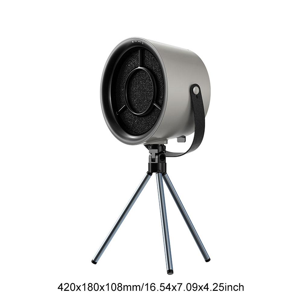Desktop Range Hood Portable Exhaust Fan Large Suction for Camping (Dark Grey) #F