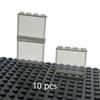 10KS Průhledný panel 1x4x3 body Okno Zeď Domovní stavební doplňky DIY Domovní kostky Hračky Díly Kompatibilní 60581