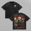 T-shirt Grafica Anime Hunter X Hunter Kurapika Vintage Lavato Magliette Girocollo Manica Corta Unisex Oversize Harajuku Streetwear Top