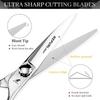 6.0" Silver Thinning & Straight Shears with 360° Rotating Handle