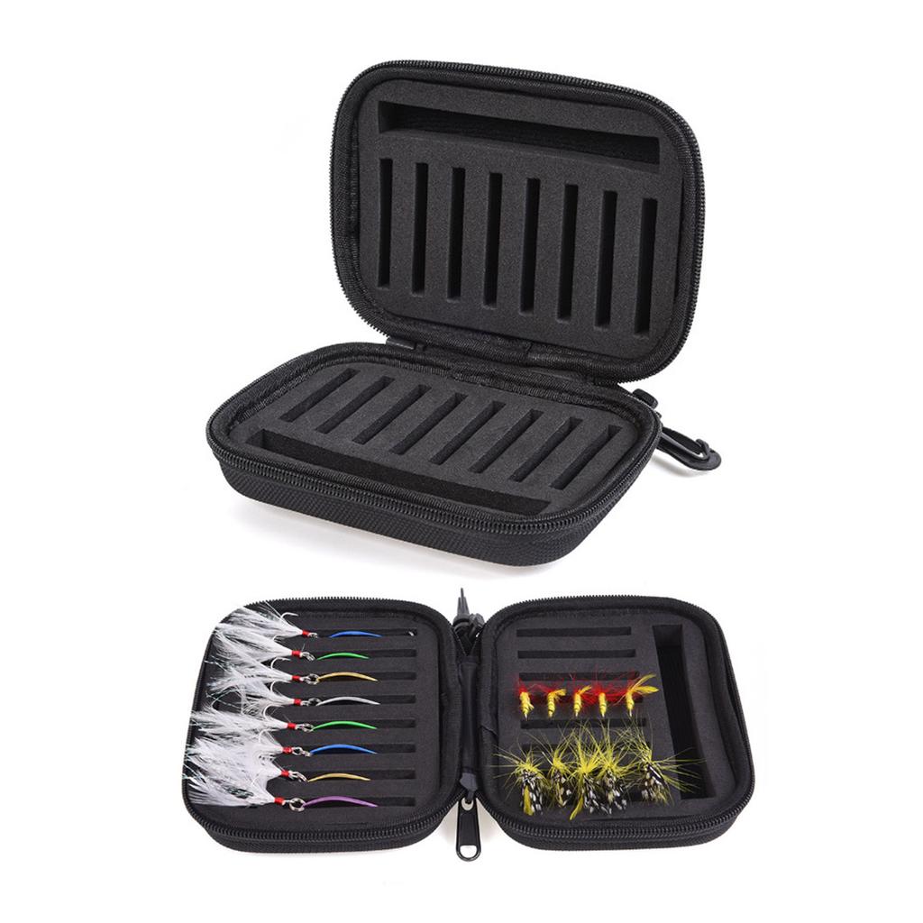 Fliegenfischen Köder Tasche Angelzubehör Spinner Löffel Köder Lagerung EVA Schaum Tasche Forelle Fly Fishook Angelhaken Hard Case