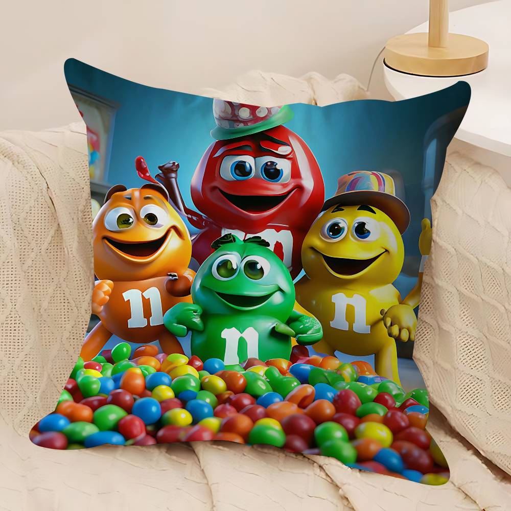 M&Ms C-ChocolateS Pillow Gift Home Office Decoration Bedroom Sofa Car Cushion Cover Case 45x45