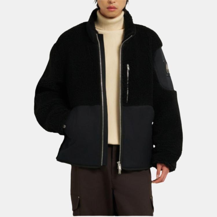 Moose Knuckles patch-pocket fleece jacket M35MS601-292