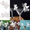 Hot Flying Angel Name Place Card For Wedding Party Table Wine Glass Decoration