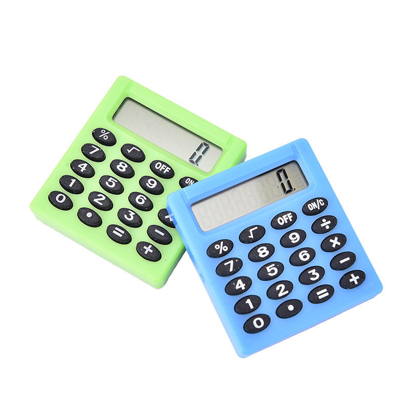 Student Small Mini Electronic Calculator Candy Color Calculating Office Supplies,