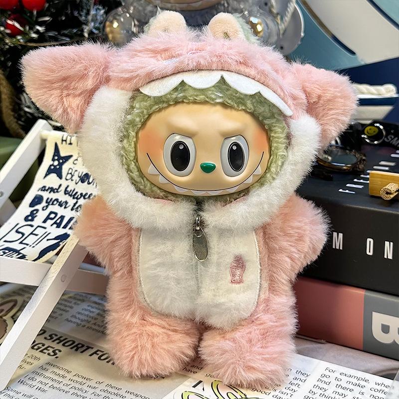 17cm Cute Mini Plush Doll'S Clothes Outfit Accessories for Labubu Dolls Animal Style DIY Doll Clothes Accessories