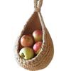 1PC Natural Rope Kitchen Hand Woven Storage Basket Home Wall Hanging Basket Vegetable Storage Baskets Potato Flower Fruit