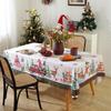 Festive Christmas Tablecloth Waterproof Oil Resistant Digital Print Dining Table Cover