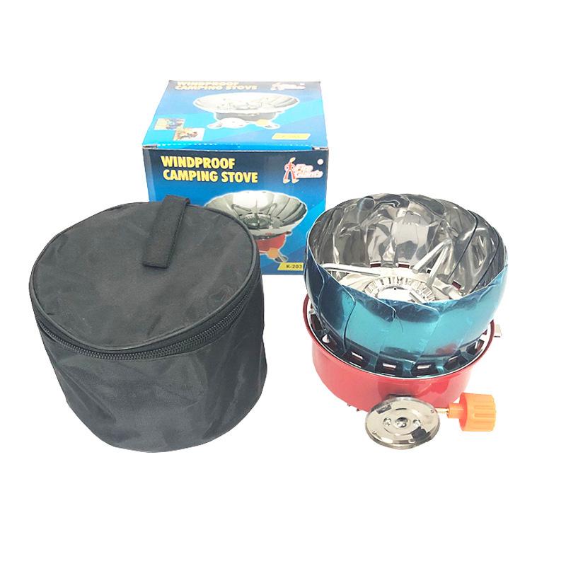 

Compact Folding Portable Camping Gas Stove with Lotus Burner Head Compact Size AT6310