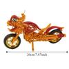 Statue Woven Motorcycle Sculpture Aluminum Wire Dragon Motorcycle DIY Toys  Desktop Decorative