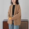 Knitted Sweater Jacket Autumn and Winter New Loose Lazy Thickened Medium and Long Knitted Cardigan Top Women