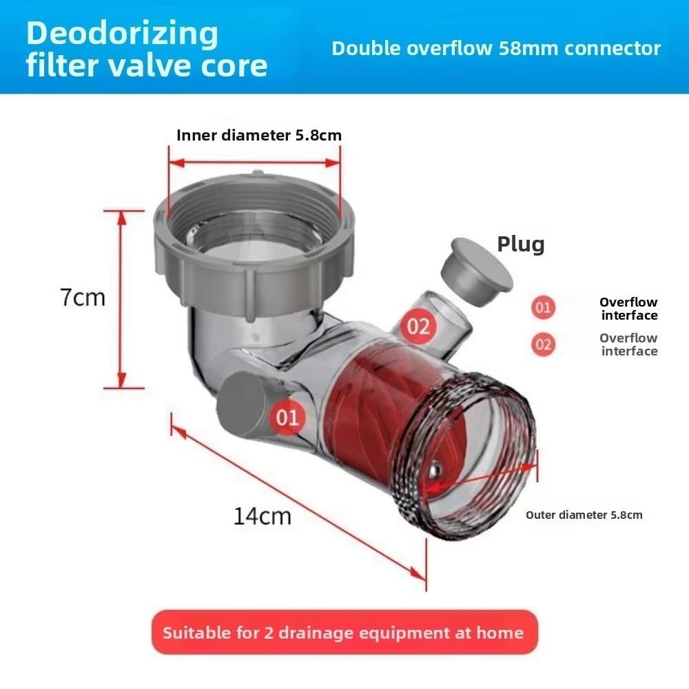 Curved Tube Sink Drain Check Valve Plastic Downpipe Tube Pipeline Accessory Pipeline Accessory