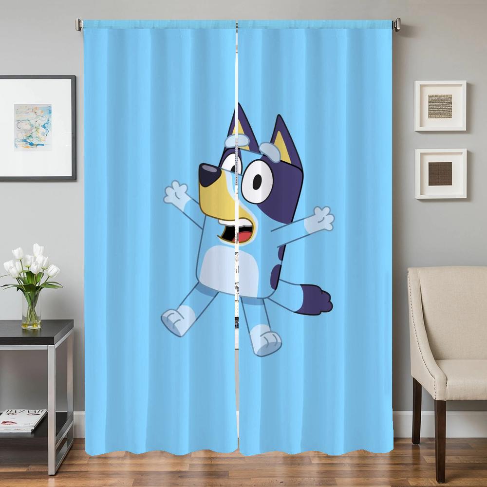 Heim Interieur Küchenvorhänge für Wohnzimmer 2 Stück Verdunklungsvorhänge Türvorhang B-bluey-y Raumteiler Schlafzimmer Dekoration W50xH70cmx2pcs-CL