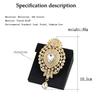 Ladies' Brooch Gold Color Rhinestone Wedding Jewelry Gift For Brides