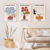 Scandinavian Flower Market Canvas Art Poster Floral Print Painting Modern Bedroom Living Room Wall Mural Home Decor