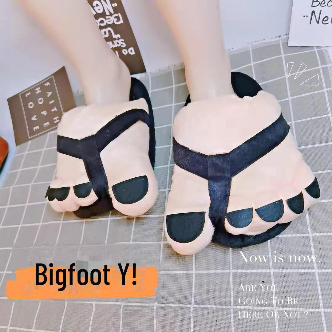 

Мужские большие плюшевые хлопковые тапочки Hobbit — уютные, с толстой подошвой, новые теплые тапочки для дома и подарков 36-42