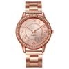 Inlaid rhinestone heart-shaped dial quartz watch, women's strap watch, exquisite dial, clothing accessories