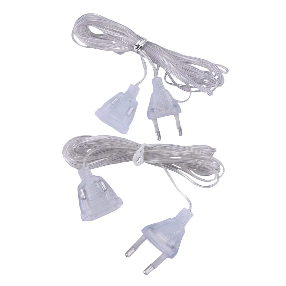 Light Light String Extension Cord Extender Wire Transparent Extension Cable Power Extension Cord