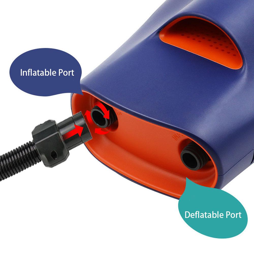 Portable Electric Air Pump 20PSI High Pressure Air Pump Inflation & Deflation Pump with 7 Nozzles for Inflatable Boat Surfboard Stand-up Paddle