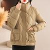New Down Padded Clothes Women's Short Short Padded Jackets Loose Thickened Stand-up Collar Winter Padded Jackets