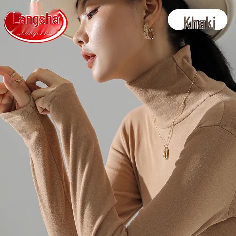 LangSha Women's Thermal High-Neck Long Sleeve Top