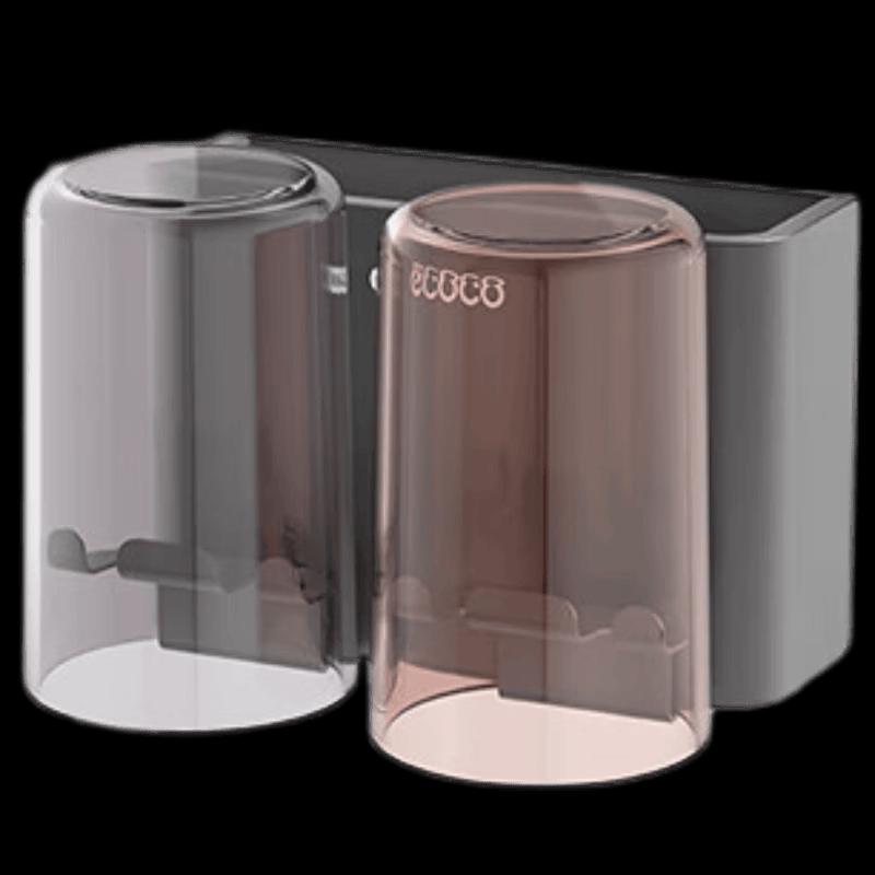 Ecoco Double Wall-Mounted Toothbrush & Cup Holder
