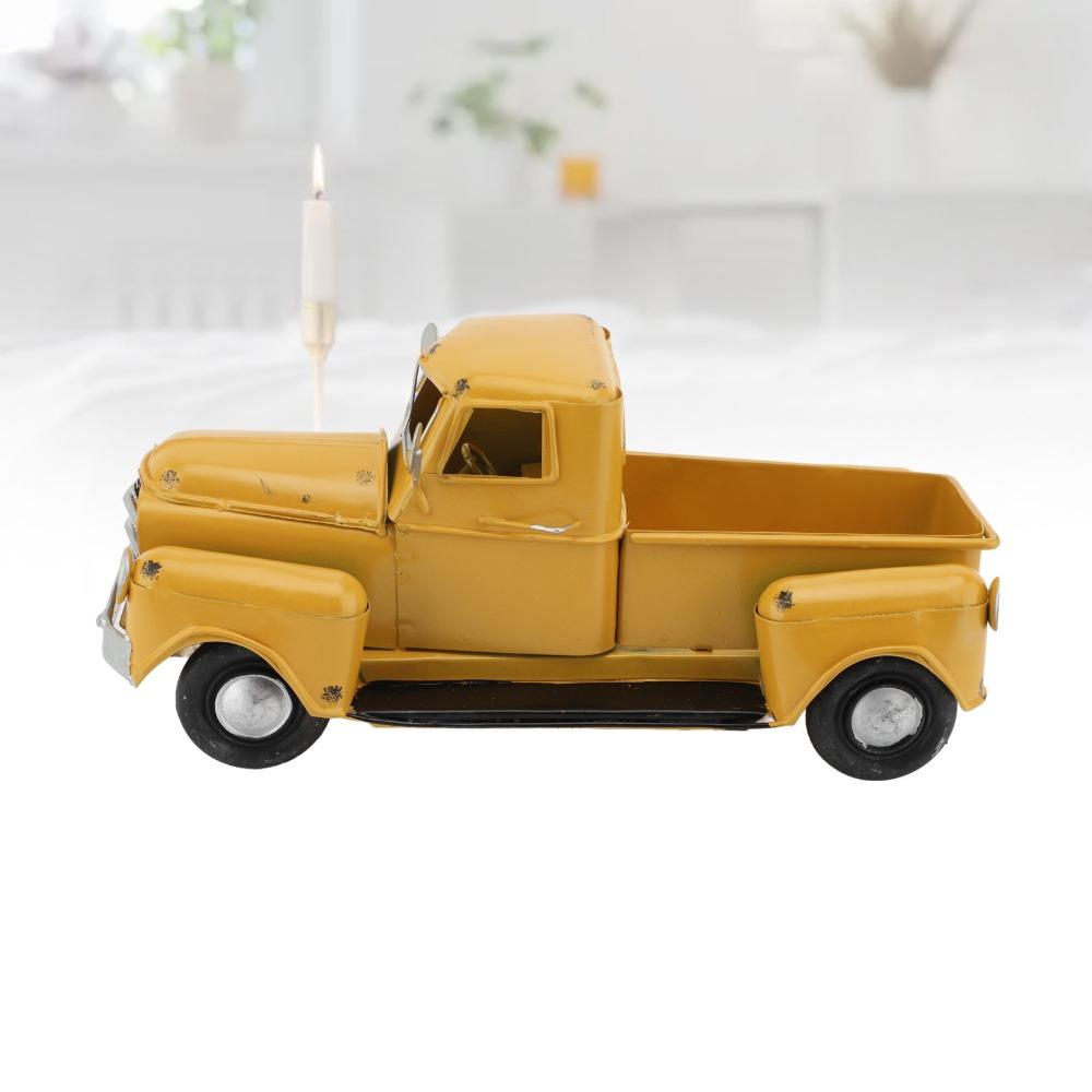 Eisen Pickup Truck Modell Tisch-Pickup Truck Spielzeug Bauernhaus LKW Dekoration Büro Dekoration