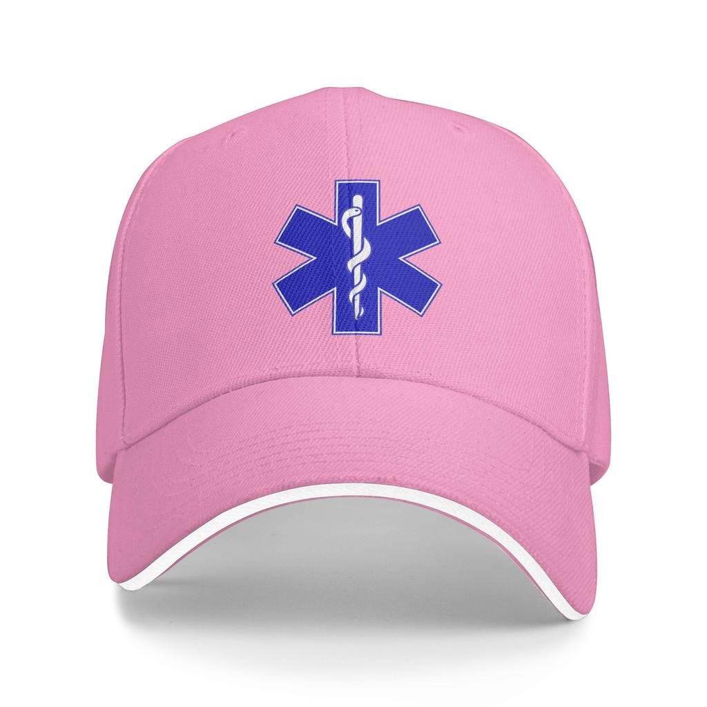 Personalized Star Of Life Baseball Cap Hip Hop Women Unisexs Adjustable Paramedic Medical Dad Hat Summer