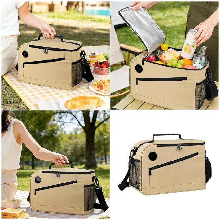 Premium Reflective Insulated Lunch Pack With LCD Panel For Hot Cold Items