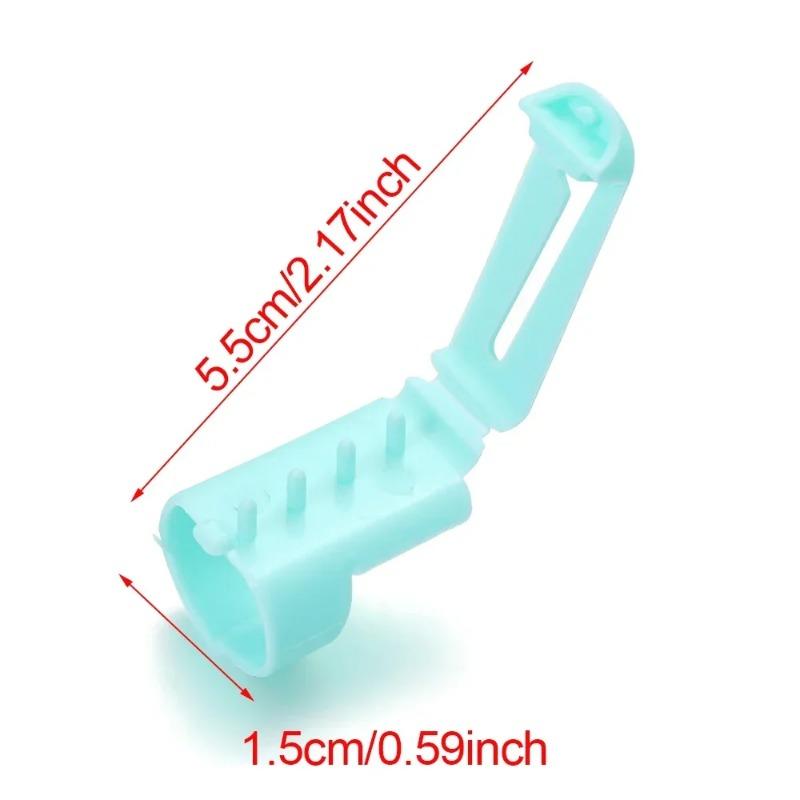 2Pcs/Set Finger Splitter Knitting Thimble Crafts Ring Type Knitting Tools Finger Wear Yarn Spring Guides Plastic Needle Thimble